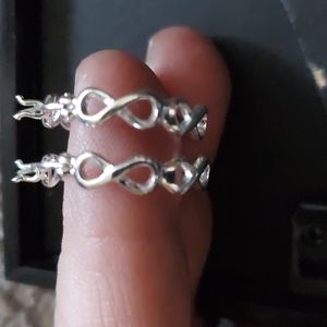 Sterling silver small hoops never worn NWOT